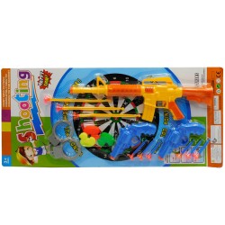 Pistola con juego de dardos