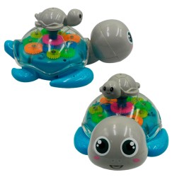 Tortuga Interactiva con Luces, Sonido y Movimiento para Niños