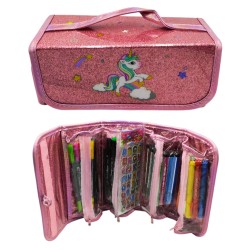 Set de Arte infantil: Plumones de Varias Puntas, Crayones y Stickers