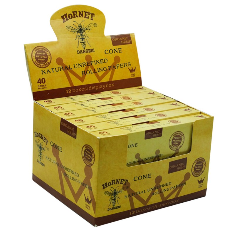 Cono de papel natural king size