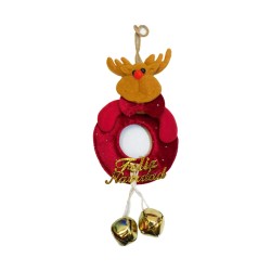Adorno Navideño en Forma de Dona con Personajes Festivos
