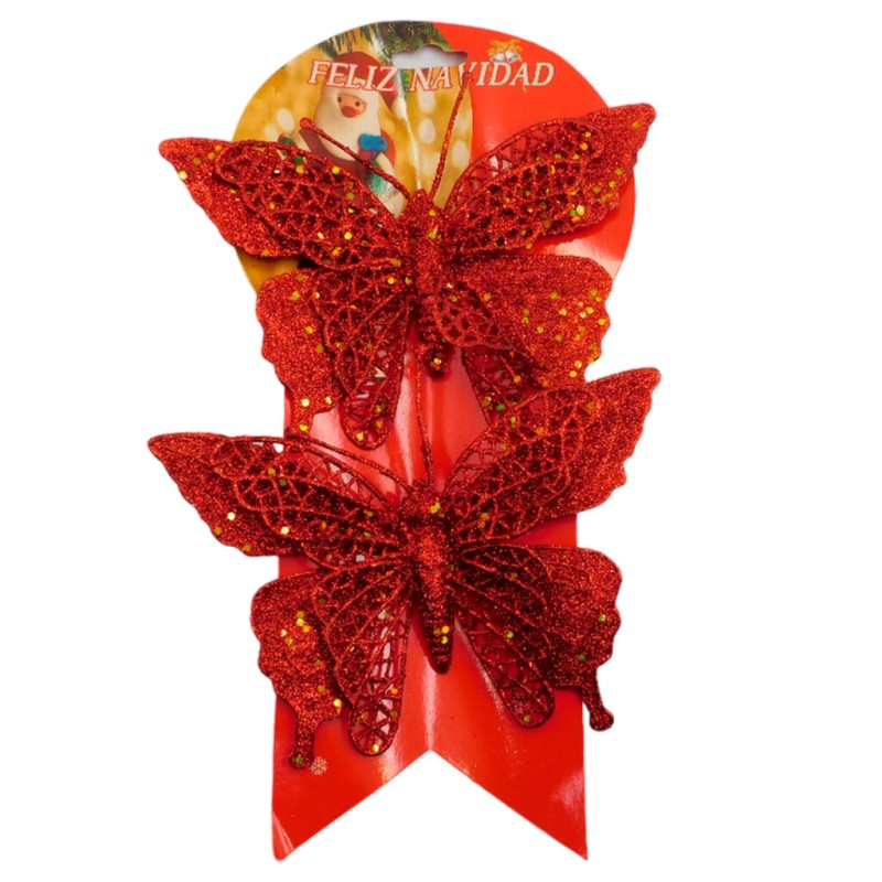 Mariposa decorativa diamantada