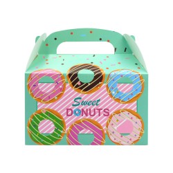Caja armable para dulces donas