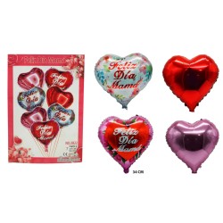 Set de globos corazones día de la madre