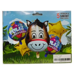 Set de Globos Metalizados de Animales
