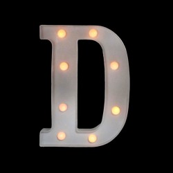 Letra con luces “D”