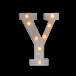 Letra con luces “Y”