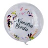 Globo expandible  #18 con diseño de nuestra boda.