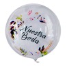 Globo expandible  #18 con diseño de nuestra boda.
