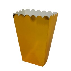 Dulcera de cartón decorado metálico.