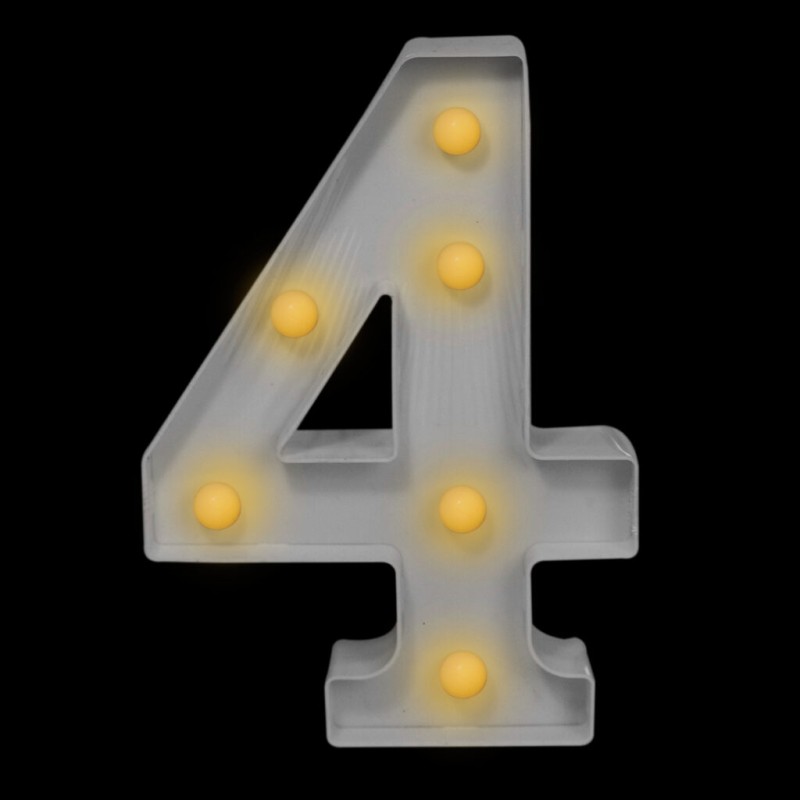 Numero con luz led “4”