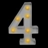 Numero con luz led “4”