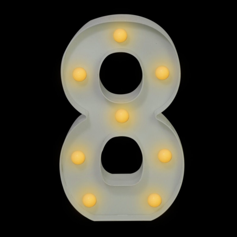 Numero con luz led “8”