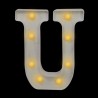 Letra con luces “U”
