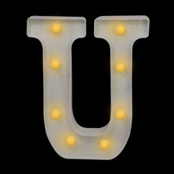 Letra con luces “U”