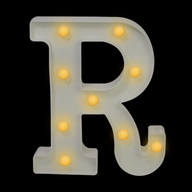 Letra con luces “R”