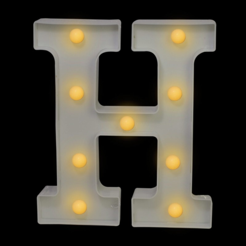Letra con luces “H”