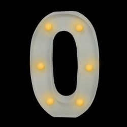 Numero con luz led “0”