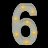 Numero con luz led “6”
