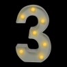 Numero con luz led “3”