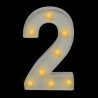 Numero con luz led “2”