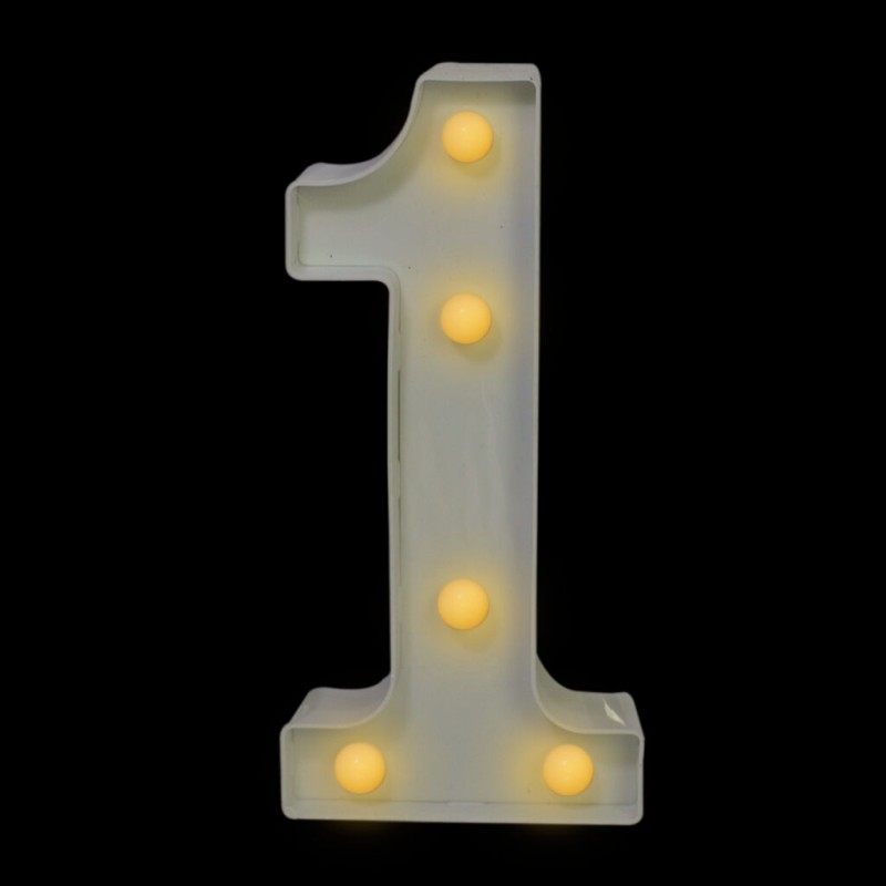 Numero con luz led “1”