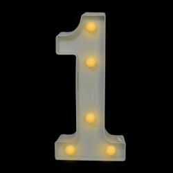 Numero con luz led “1”