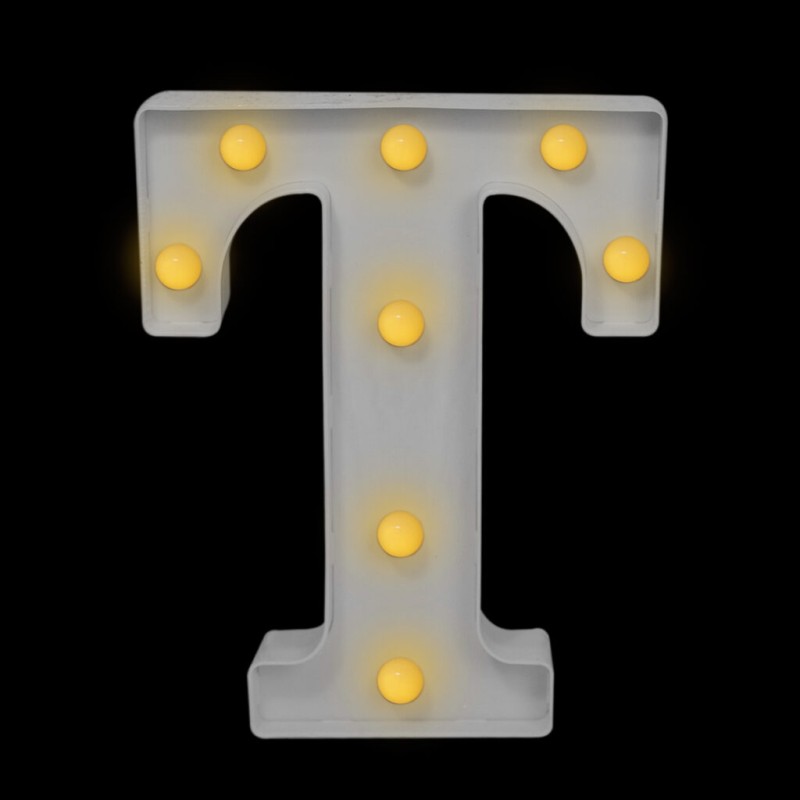Letra con luces “T”