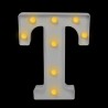 Letra con luces “T”