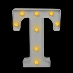Letra con luces “T”
