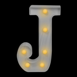 Letra con luces “J”