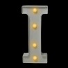 Letra con luces “I”