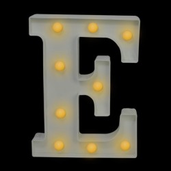 Letra con luces “E”