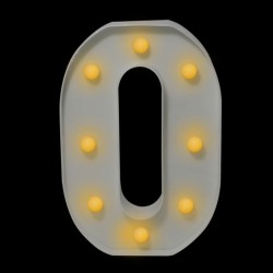 Letra con luces “0”