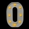 Letra con luces “0”