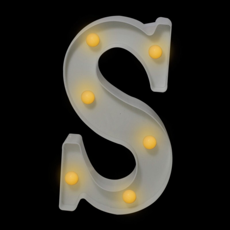 Letra con luces “S”