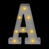 Letra con luces “A”