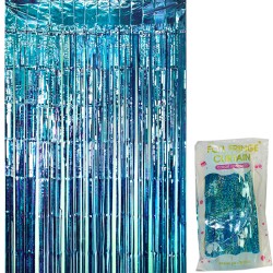 Cortina metálica con destellos.