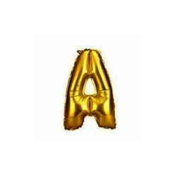 Globos Dorados Abecedario  A-Z