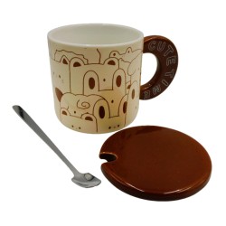 Taza con Estampado de Animalitos